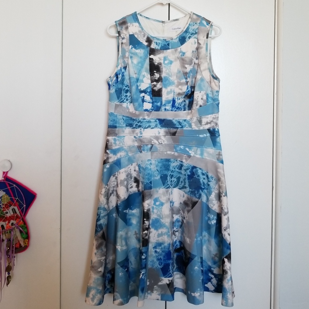 Quality Calvin Klein fit and flare dress size 12